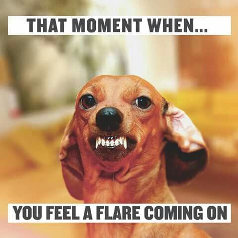flaring – and taking a sick week&nbsp;now.