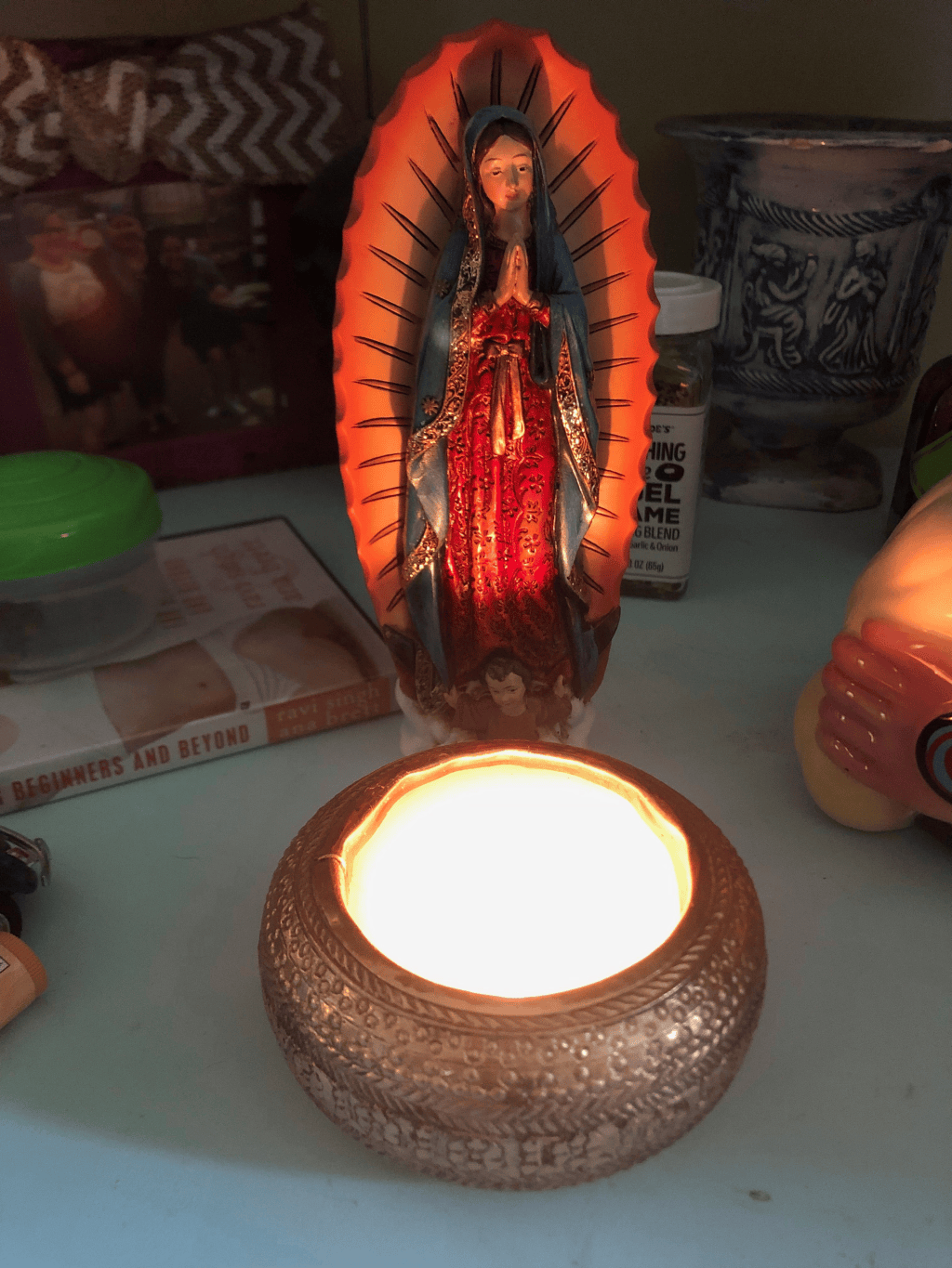 tiny altars.