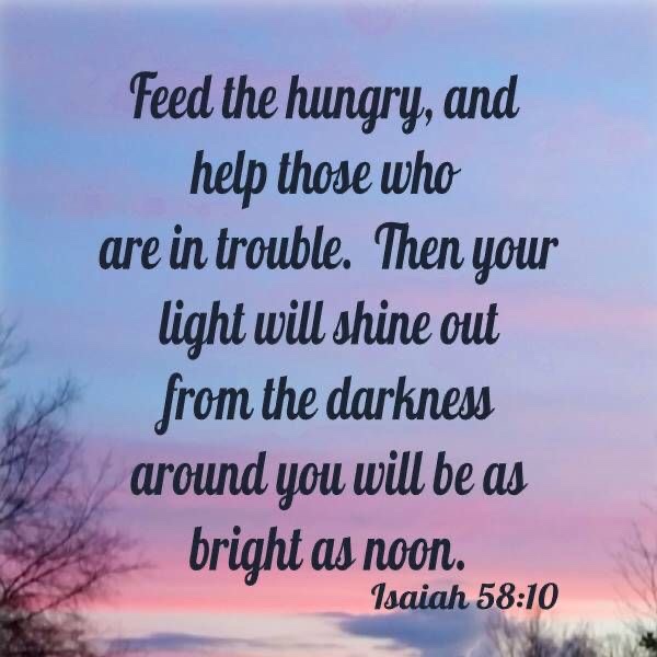 going hungry.