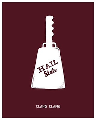 wrapping it in maroon and&nbsp;white.