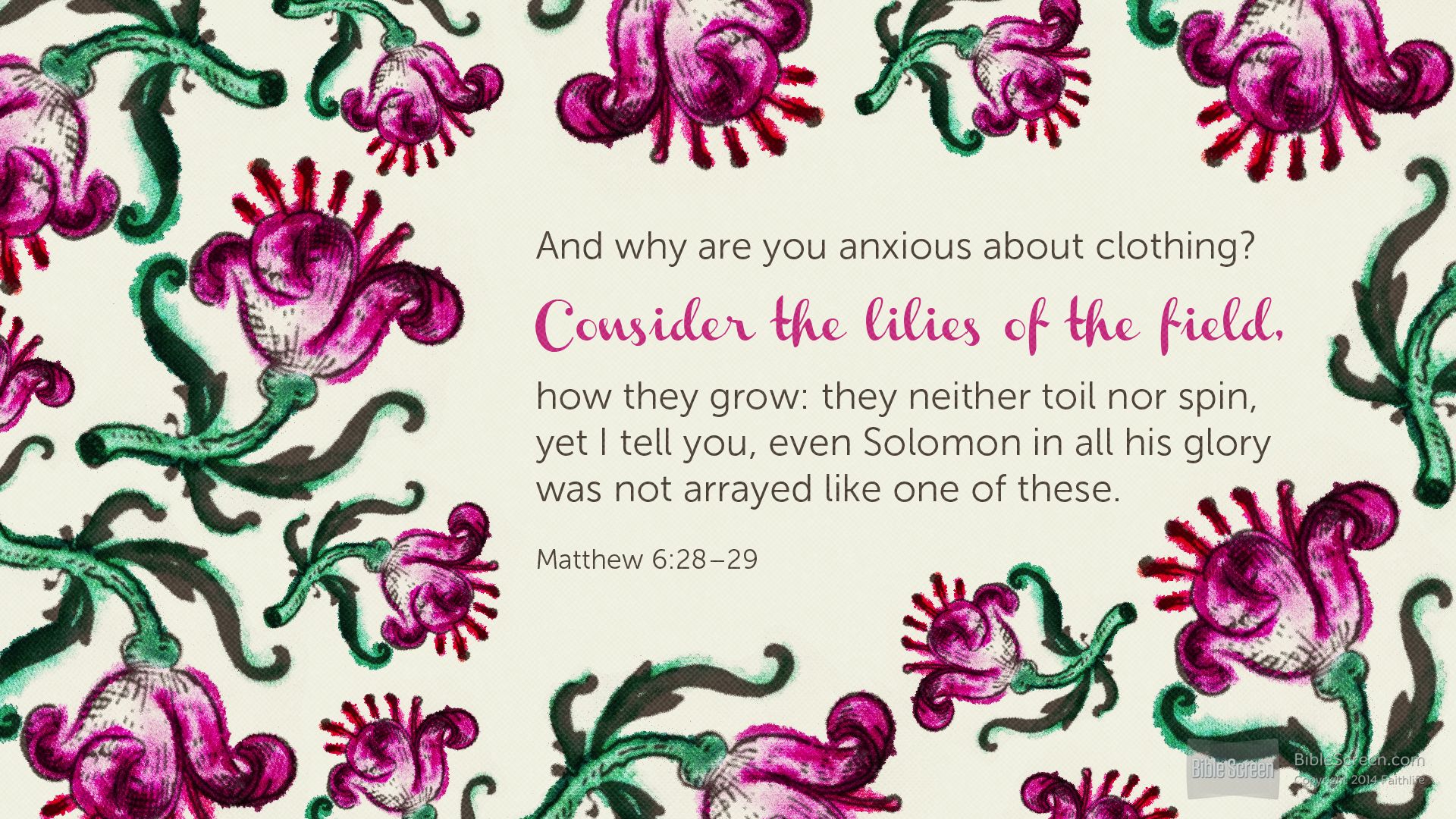 Matthew 6_28–29 ESV - And why are you anxious… _ Biblia