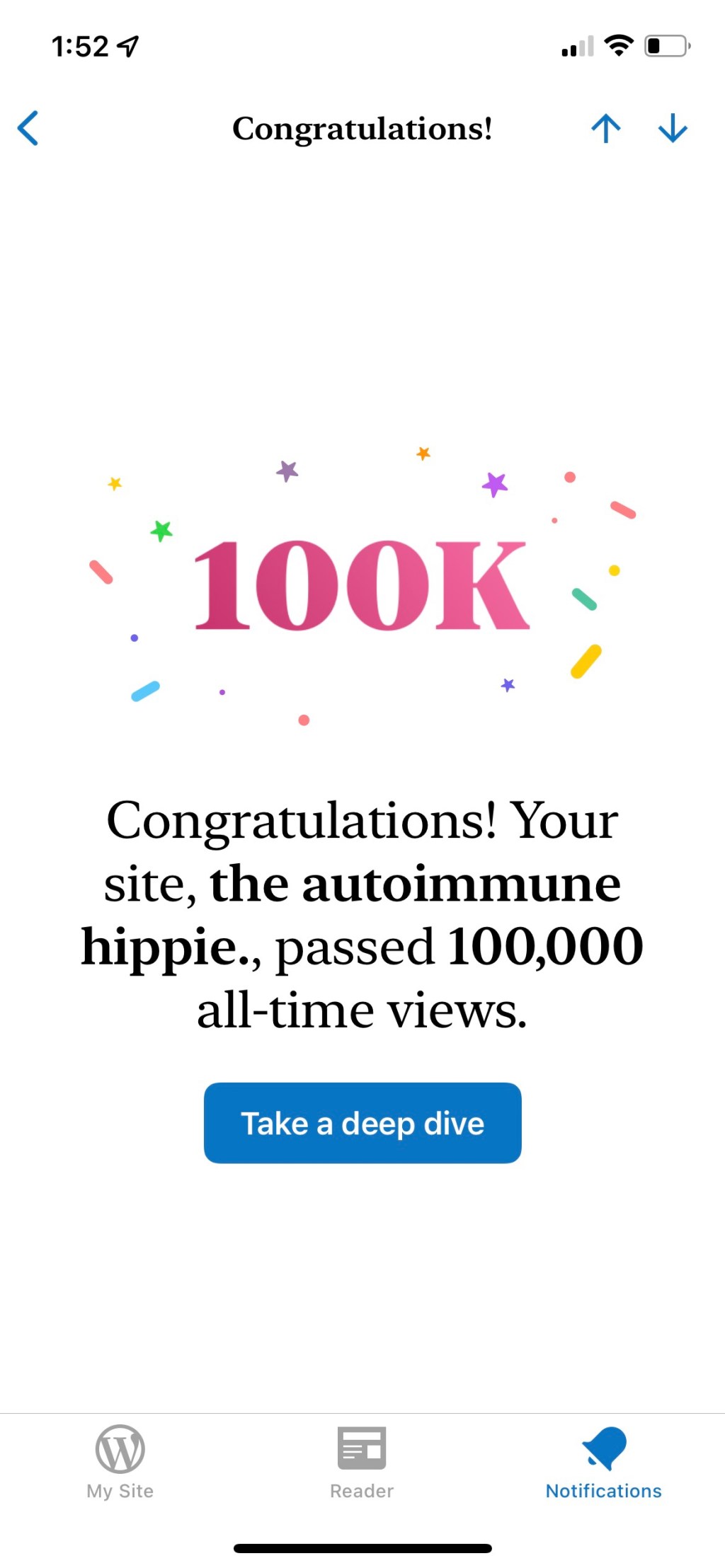 100,000 – so&nbsp;grateful.