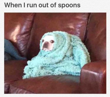 exhausted.